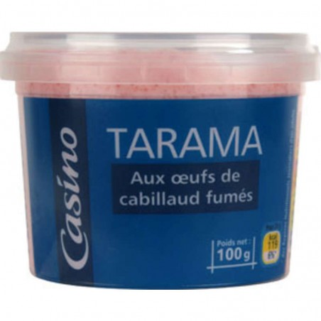 CASINO Tarama aux oeufs de cabillaud fumés 100g