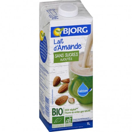 BJORG Boisson Amande Sans Sucre Bio - 1L